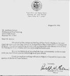 Anthony Jerone's appreciation letter from - Mayor Rudolph W. Giuliani
